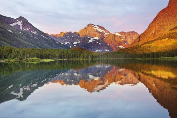 Обои glacier national park, swift current lake