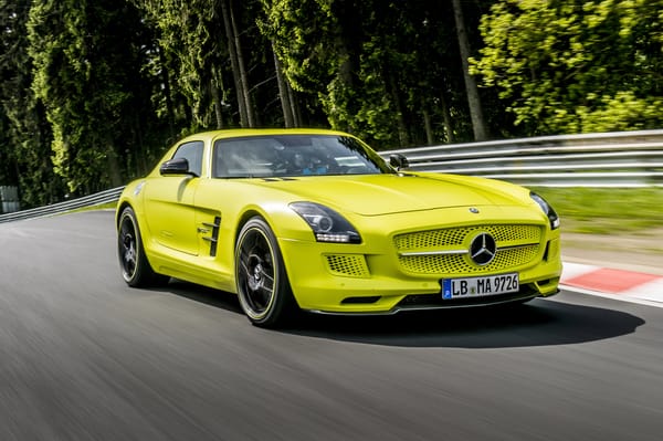 Обои car, sls, mercedes-benz, coupe, production, мерседес бенц, amg, drive, electric
