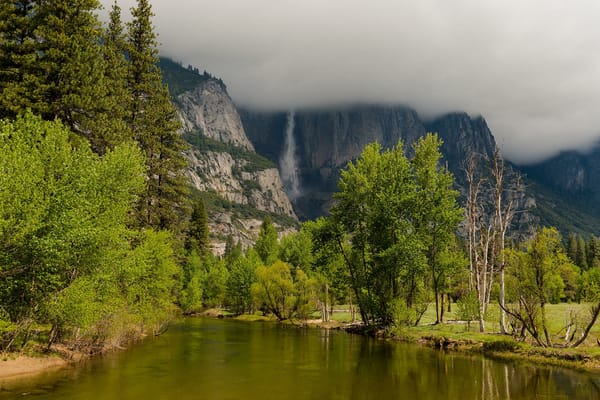 Обои yosemite national park, река, пейзаж, горы