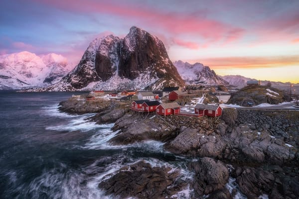 Обои Лофотенские острова, Reine, Норвегия, Hamnoy, Рейне, Norway, Lofoten Islands, Lofoten