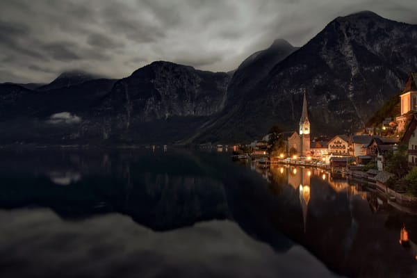 Обои Hallstatt, Lake Hallstatt, Alps, Austria