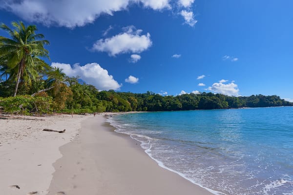 Обои Playa Espadilla, пляж, берег, Национальный парк Мануэль Антонио, пейзаж, море