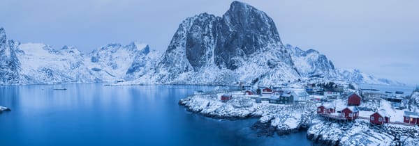 Обои Лофотенские острова, Lofoten Islands, Hamnoy, Norway, Reine, Рейне, Lofoten, Норвегия, панорама