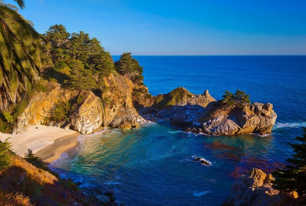 Обои McWay Falls, California, Big Sur, Julia Pfeiffer Burns State Park
