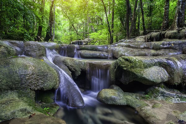 Обои Erawan Waterfall, Таиланд, Канчанабури, Thailand
