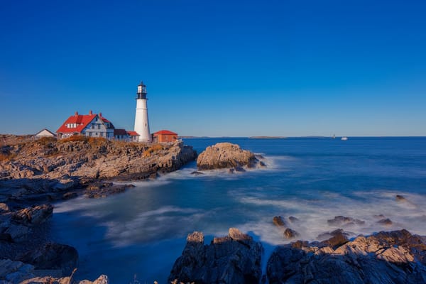Обои Portland Head Light, Cape Elizabeth, USA, Maine
