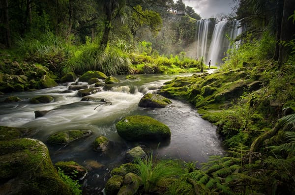 Обои Новая Зеландия, Водопад Фангареи, Скандинавский полуостров, Whangarei Falls
