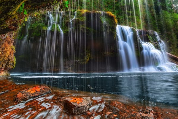 Обои Washington, Пинхота, Lower Lewis River Falls, Национальный лес Гиффорда