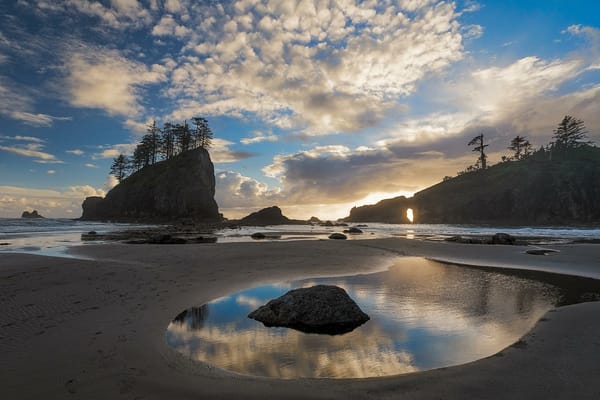 Обои Washington, закат, Olympic National Park, United States