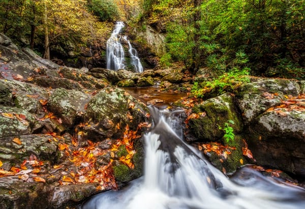 Обои Smoky Mountains National Park, штат Теннесси, Грейт Смоки Маунтинс Парк, осень