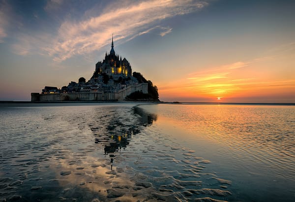 Обои Mont St Michel, Франция, Нижняя Нормандия, Мон-Сен-Мишель