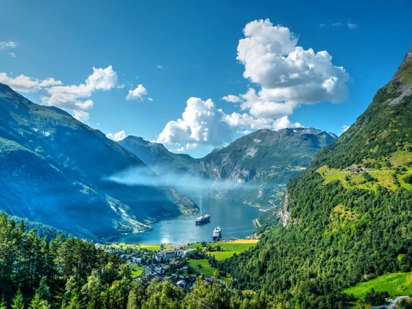 Обои Гейрангер фьорд, Geiranger, Норвегия