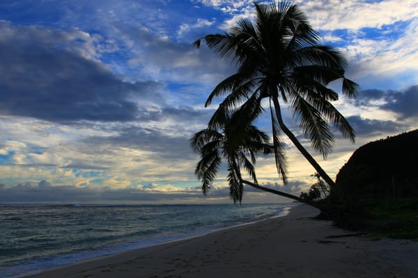 Обои Пляж Лаломану, Lalomanu Beach - Upolu Island, Samoa, Самоа, море, Остров Уполу, берег, пальмы, небо, пейзаж