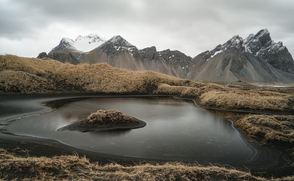 Обои Vesturhorn, Iceland, природа