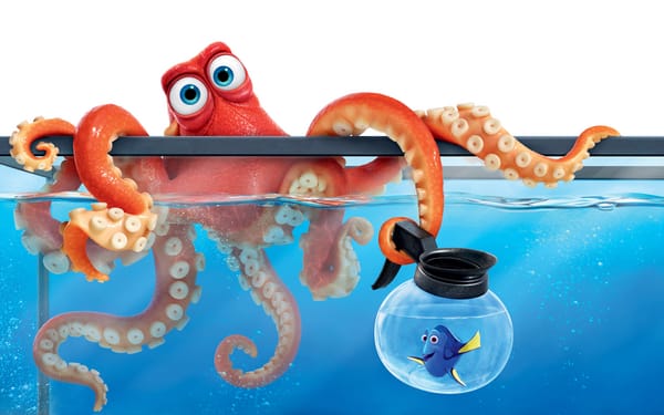 Обои В поисках Дори, Дори, рыбка, Finding Dory, аквариум, мультфильм, осьминог