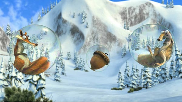 Обои Ice Age, мультфильм, орех, ледниковый период, белка, пузырь