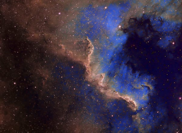 Обои NGC 7000, в созвездии, Лебедя, красота, туманность, эмиссионная, Северная Америка