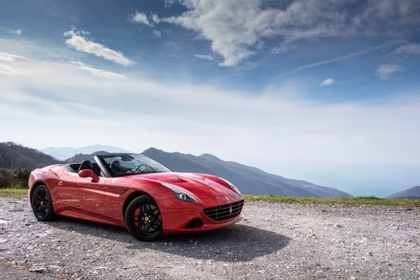 Обои Ferrari, Handing Speciale, автомобиль, феррари, красный, небо, red, car, California T