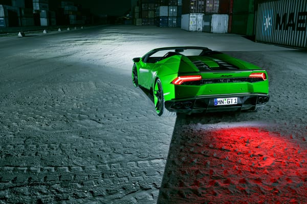 Обои Lamborghini, Torado, стоп-сигнал, вид сзади, выхлопы, Novitec, green, Huracan, supercar, авто, Spyder