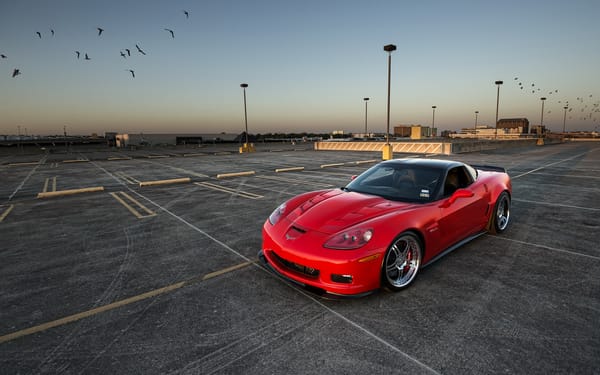 Обои supercar, z06, red, chevrolet corvette, шевроле корвет