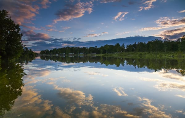 Обои озеро, Logan Martin Lake, отражение, Alabama