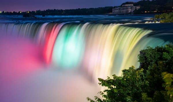 Обои водопад, Канада, Ниагара, Niagara Falls Colors