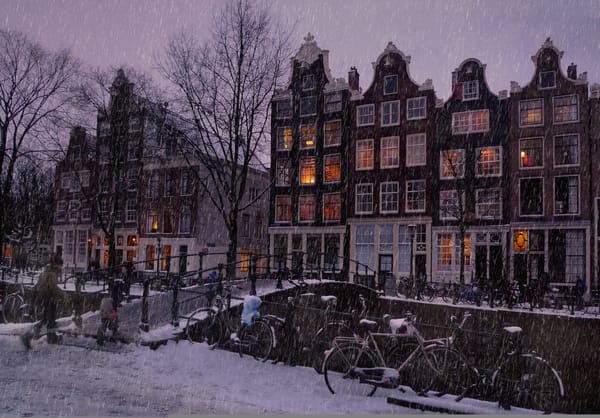 Обои Амстердам, Let it snow in the Amsterdam, снег