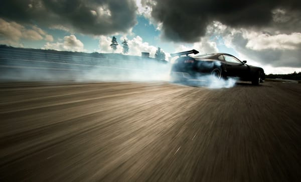 Обои Flat Black Toyota, drift car at Gatebill 2011, Supra
