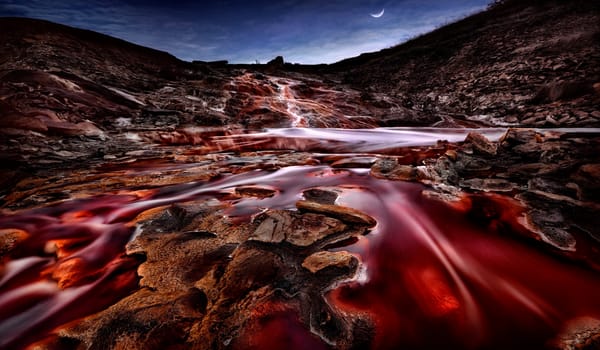 Обои Андалусия, красная река, Rio Tinto, Испания