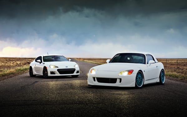 Обои honda s2000, lunchbox photoworks, brz, subaru, road, car
