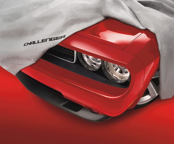 Обои dodge challenger, полотно, красный