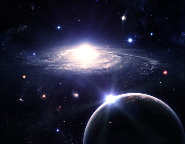 Обои Galactic Segregation, Планеты, Звезды, Галактика