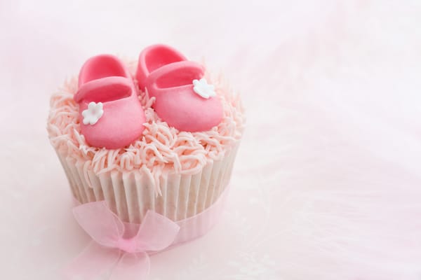 Обои сахарные тапочки, кекс, cream, sugar Slippers, cake, крем, бант
