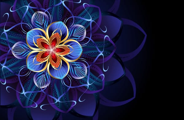 Обои pattern, flower, абстракция, abstraction, узор, цветок