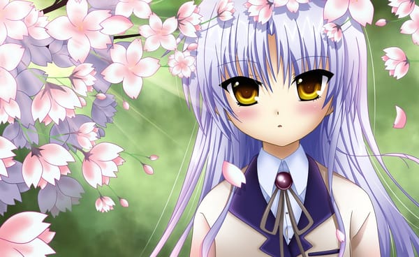 Обои Anime, Канаде Тачибана, Tenshi, ангел, сакура, Angel Beats!, Kanade Tachibana, ангельские ритмы, аниме