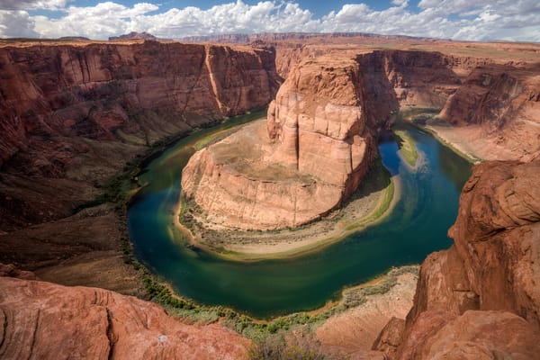 Обои Horseshoe Bend, меандр, США, штатАризона, Подкова, плавный изгиб русла реки Колорадо, каньон Глен