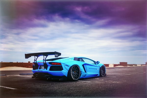 Обои LP700-4, Blue Shark, Aventador, Liberty Walk Performance, Lamborghini