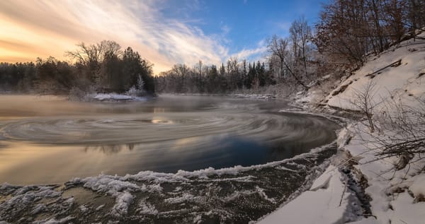 Обои природа, зима, озеро, Winter Rhythms
