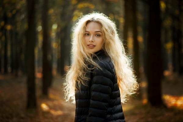Обои солнечный свет, осенний портрет, природа, Елена, natural light