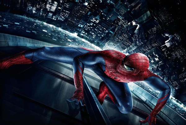 Обои Новый Человек-паук, нью йорк, ночь, The Amazing Spider-Man, город, паук
