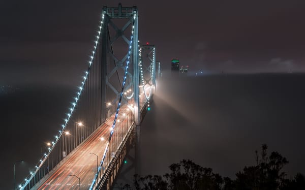 Обои Bay Bridge, Fog Bound, San Francisco