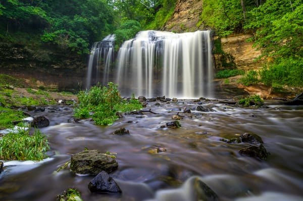 Обои Wisconsin, Osceola Creek, Cascade Falls, каскад, Висконсин, ручей, Osceola, водопад, Оцеола