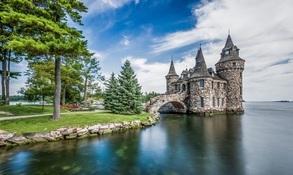 Обои Alexandria Bay, замок, остров, Нью-Йорк, США, Boldt Castle, озеро