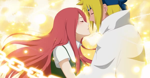 Обои аниме, Namikaze Minato, Yondaime Hokage, Четвертый Хокаге, Наруто, Uzumaki Kushina, Минато Намикадзэ, Кушина, арт, Naruto