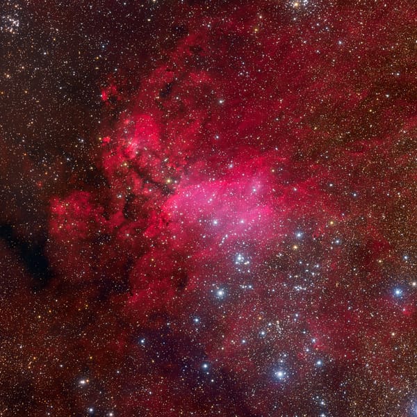 Обои IC 4628, Скорпион, эмиссионная туманность, созвездие