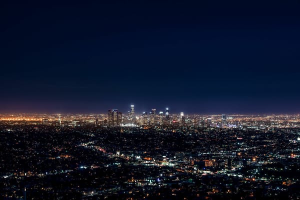 Обои City, Los Angeles, Downtown, Blue, Architecture, Photo, Lifestyle, Landscape, Skyline, Urban