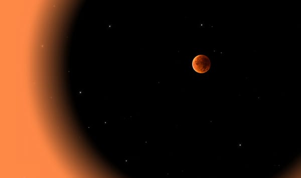 Обои Blood Moon, космос