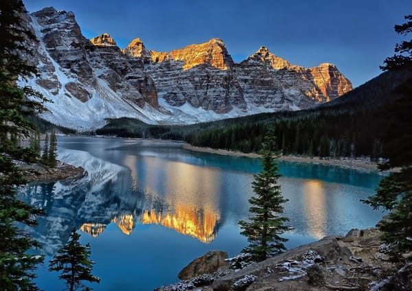Обои Moraine Lake, горы, Канада, Canada, Banff National Park, отражение, Valley of the Ten Peaks, Озеро Морейн