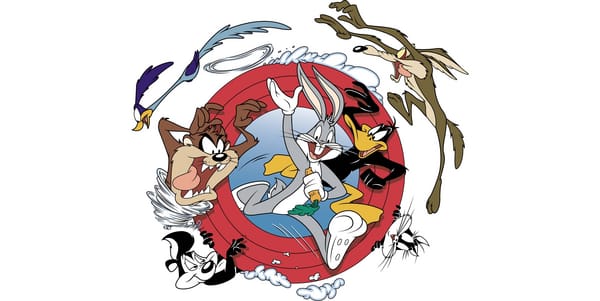 Обои Looney Tunes, Daffy Duck, Tweety, Road Runner, Sylvester, Скунс, Даффи Дак, Bugs Bunny, Дорожный бегун, Тасманский дьявол, Tasmanian Devil, Багз Банни