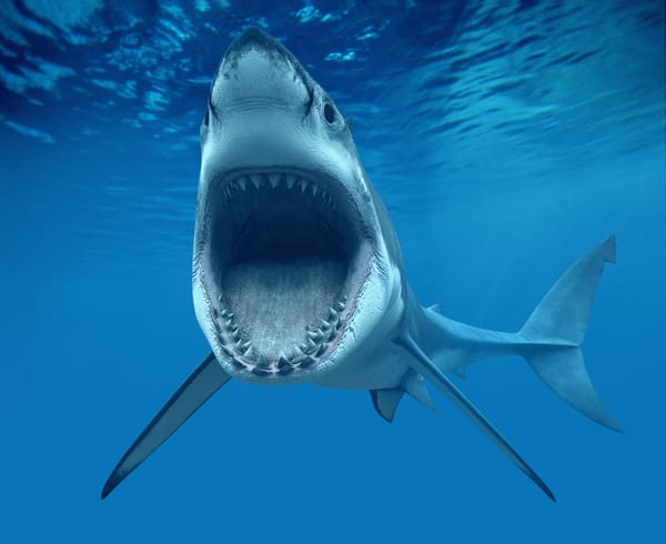 Обои Белая акула, зубы, или кархародон (Carcharodon carcharias, Great White Shark), пасть, челюсти